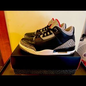 Jordan 3 Retro Black Cement (2011) Size 10